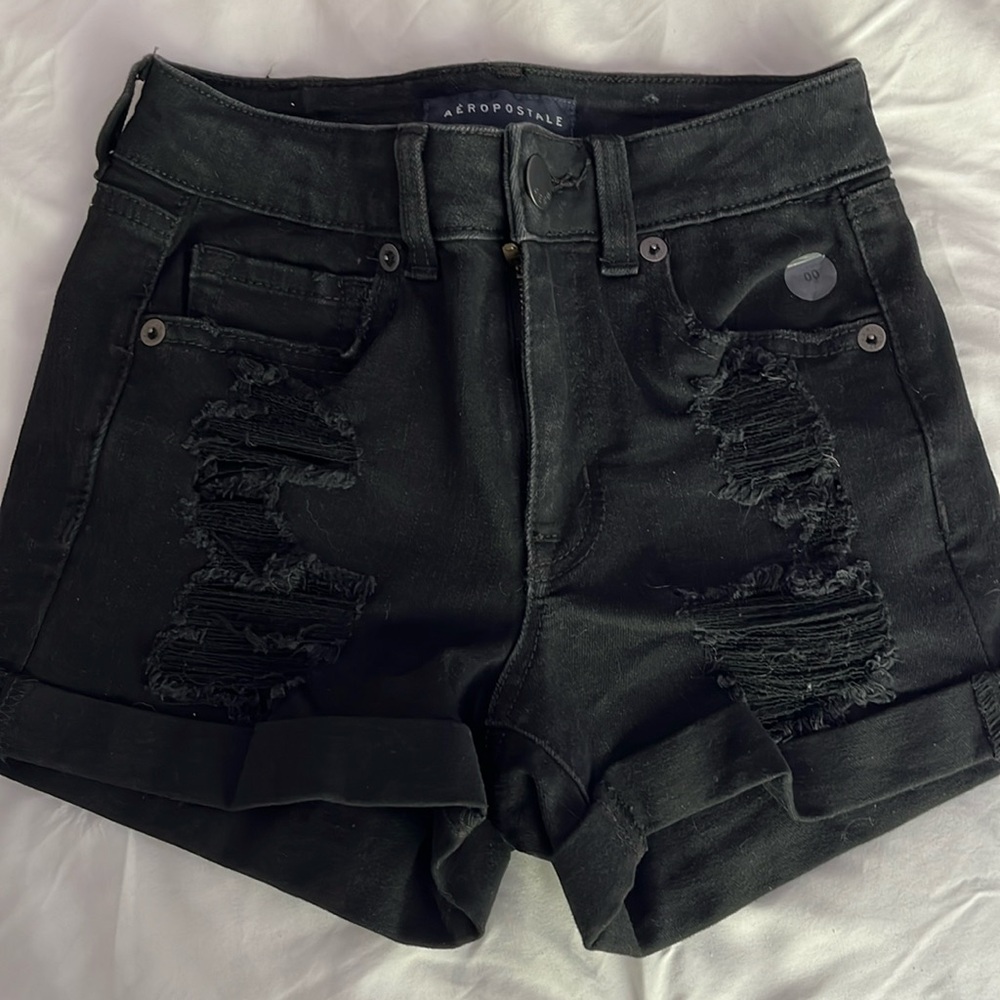Black Aeropostale denim shorts NWOT